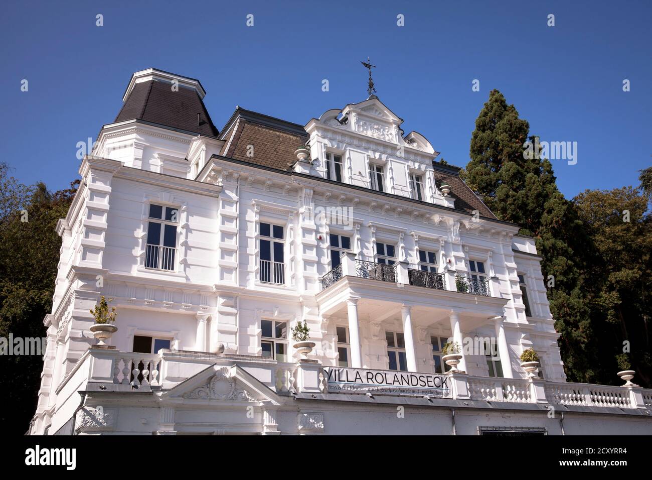Villa Rolandseck in Remagen-Rolandswerth, Rheinland-Pfalz, Deutschland. Villa Rolandseck in Remagen-Rolandswerth, Rheinland-Pfalz, Deutschland. Stockfoto