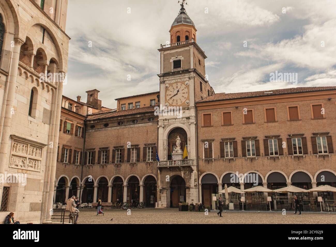 Piazza Grande in Modena in Italien 4 Stockfoto