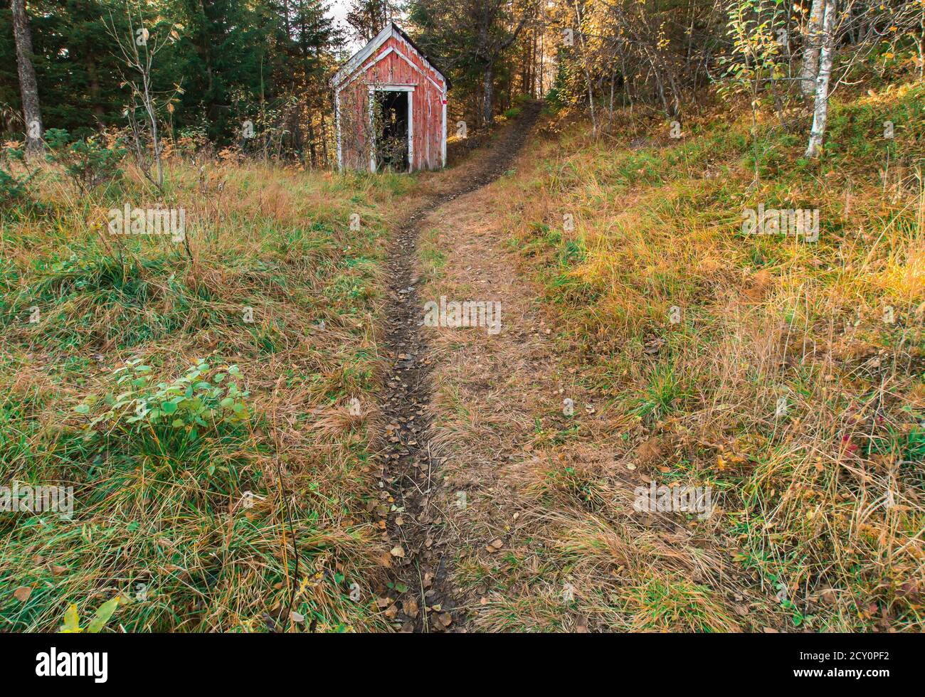 Alte Farm in Nordnorwegen Stockfoto