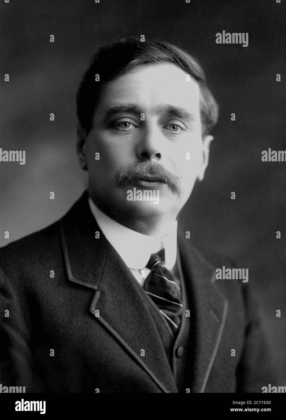 H. G. Wells. Porträt des englischen Schriftstellers Herbert George Wells (1866 -1946), ca. 1911 Stockfoto