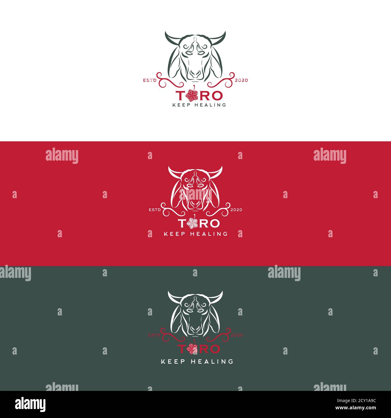 Bull-Vektor-Logo. Stier-Emblem. Bull Label Element für Wein, Pub, Restaurant, Hotel. Stock Vektor