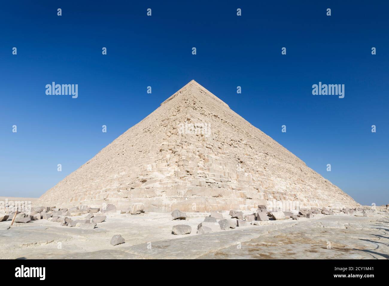 Die Pyramide von Khepre, Gizeh, Ägypten Stockfoto
