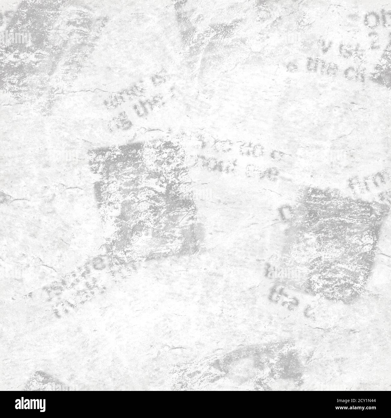 Alte Grunge Zeitung Collage Papier Textur nahtlose Muster Hintergrund. Verschwommener Vintage-Zeitungshintergrund. Grau Farbe Collage News Muster Papier BA Stockfoto
