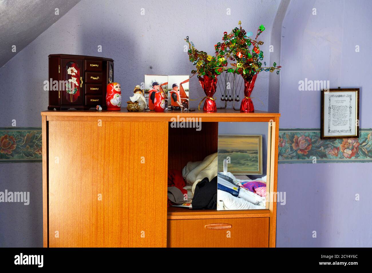 Schlafzimmer-Möbel Stockfoto