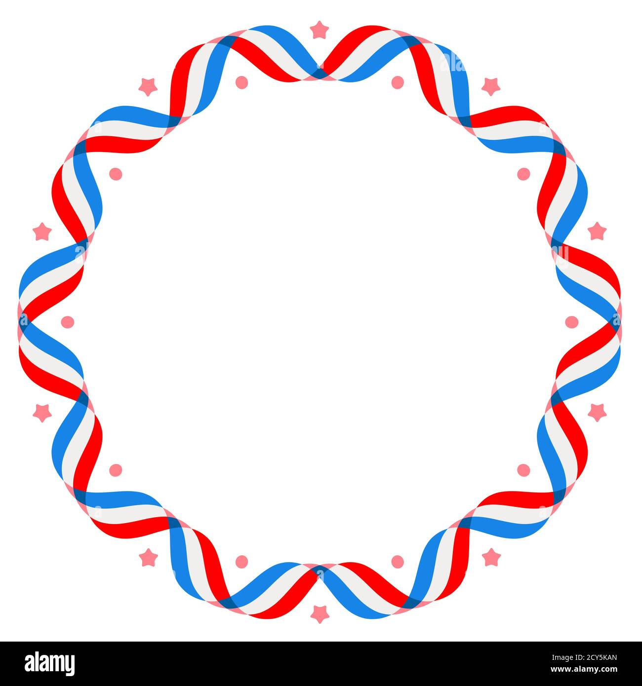 Amerikanischer patriotischer Hintergrund, Unabhängigkeitstag 4. juli. Vektorgrafik. Abstrakt rot-blau-weiß geometrischen Hintergrund mit Streifen von Fahnen Rippe Stock Vektor