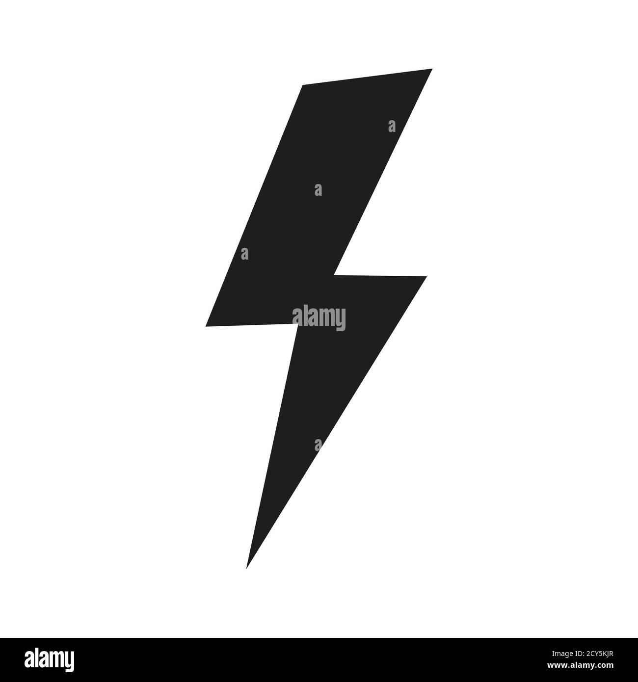 Auffälliges Symbol für die Beleuchtung. Strom elektrische Zeichen Vektor isoliert Stock Vektor