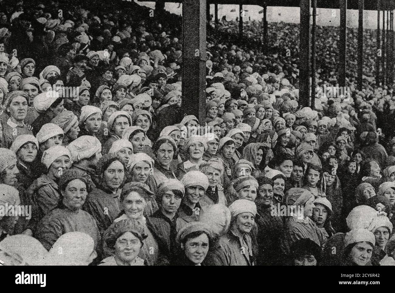 Munitionsarbeiterinnen in Europa nach dem Ersten Weltkrieg Stockfoto