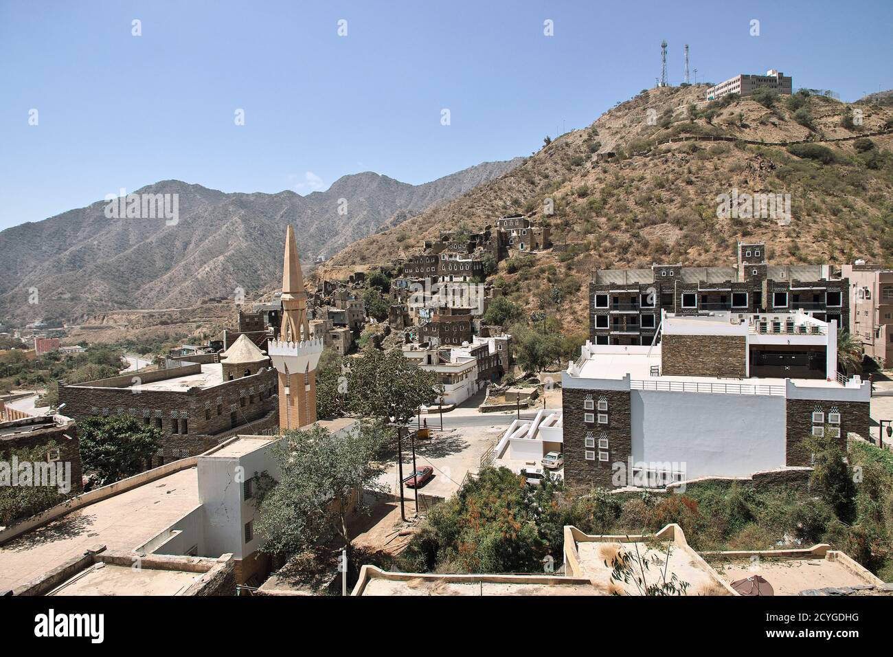 Das historische Dorf Rijal Almaa, Saudi-Arabien Stockfoto