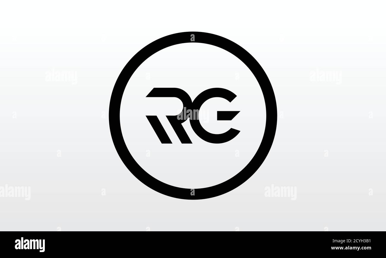 Initial rg Brief Logo mit kreativen modernen Business Typografie Vektor-Vorlage. Kreativer Buchstabe rg Logo Design. Stock Vektor