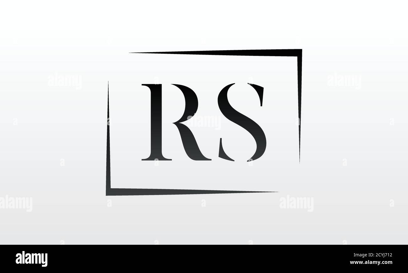 Initial rs Letter Logo mit kreativen modernen Business Typografie Vektor-Vorlage. Kreatives RS-Logo im Buchstaben. Stock Vektor