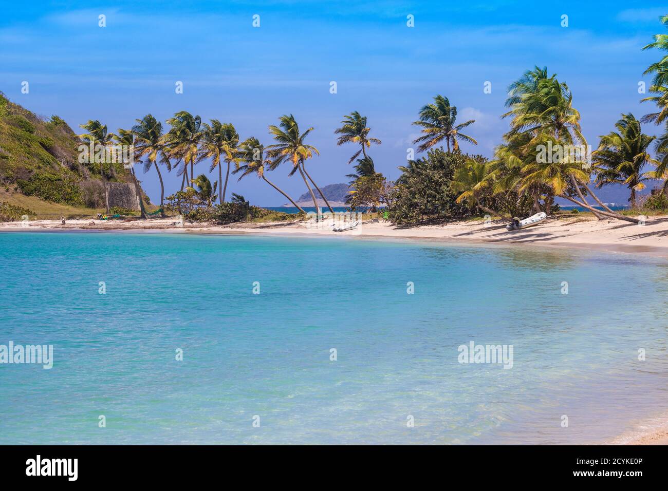St. Vincent und die Grenadinen, Mayreau, Saltwhistle Bay Stockfoto