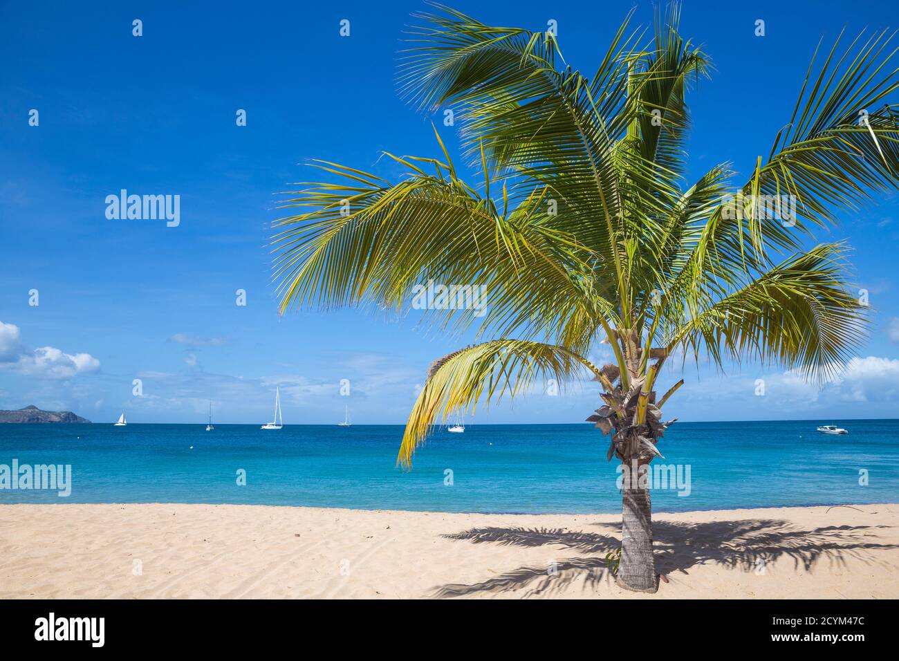St. Vincent und die Grenadinen, Mayreau, Saline Bay Stockfoto