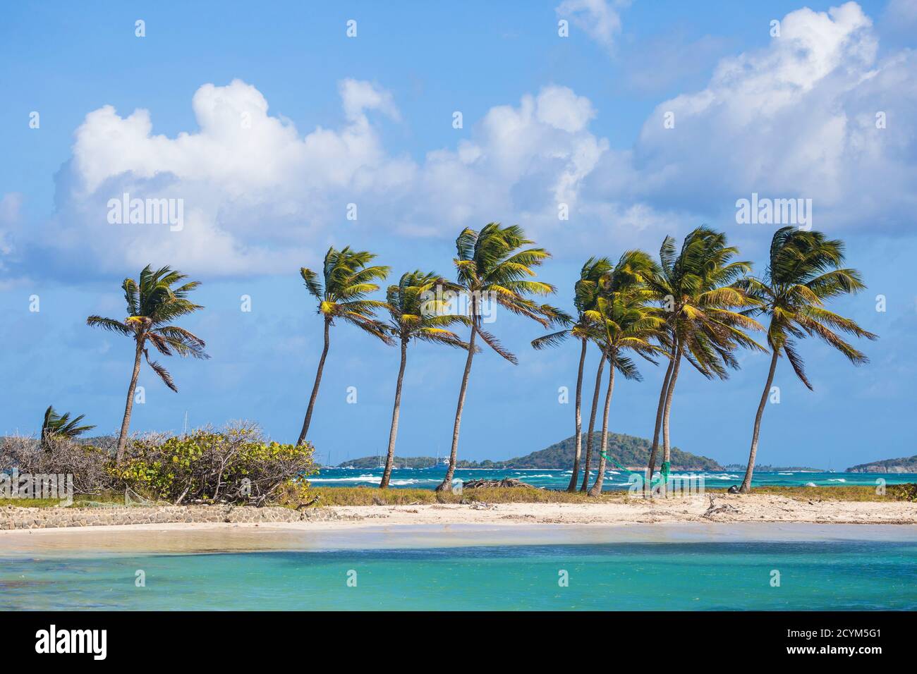 St. Vincent und die Grenadinen, Mayreau, Saltwhistle Bay Stockfoto