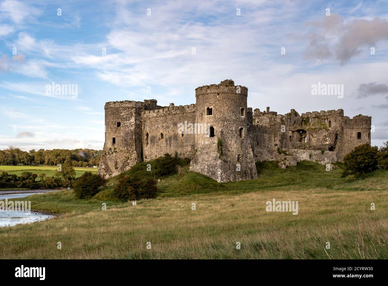 Carew Castle, Pembrokeshire Coast National Park, Pembrokeshire, Wales Stockfoto