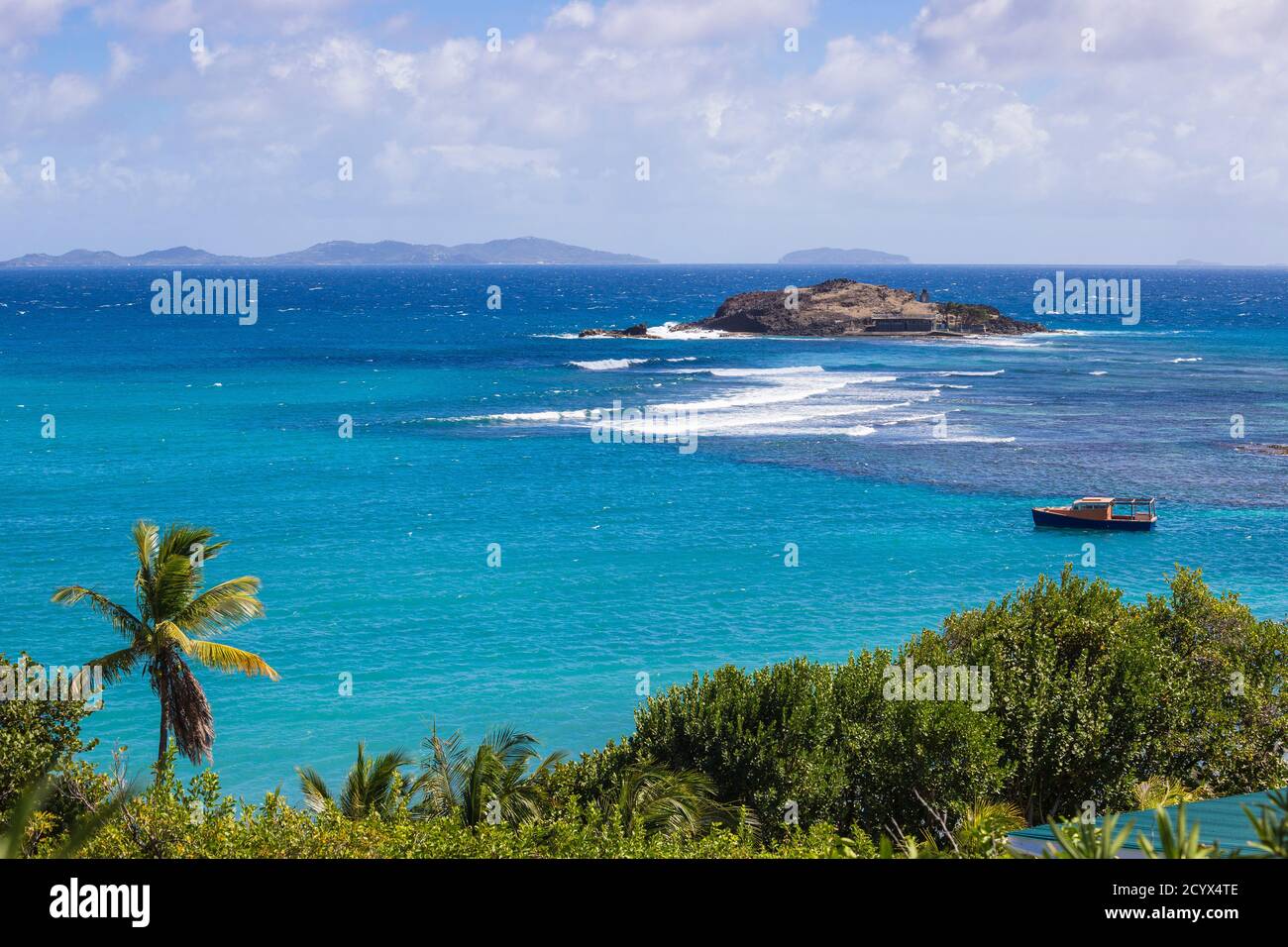 St. Vincent und die Grenadinen, Bequia, Walstation auf Semplers Cay Stockfoto