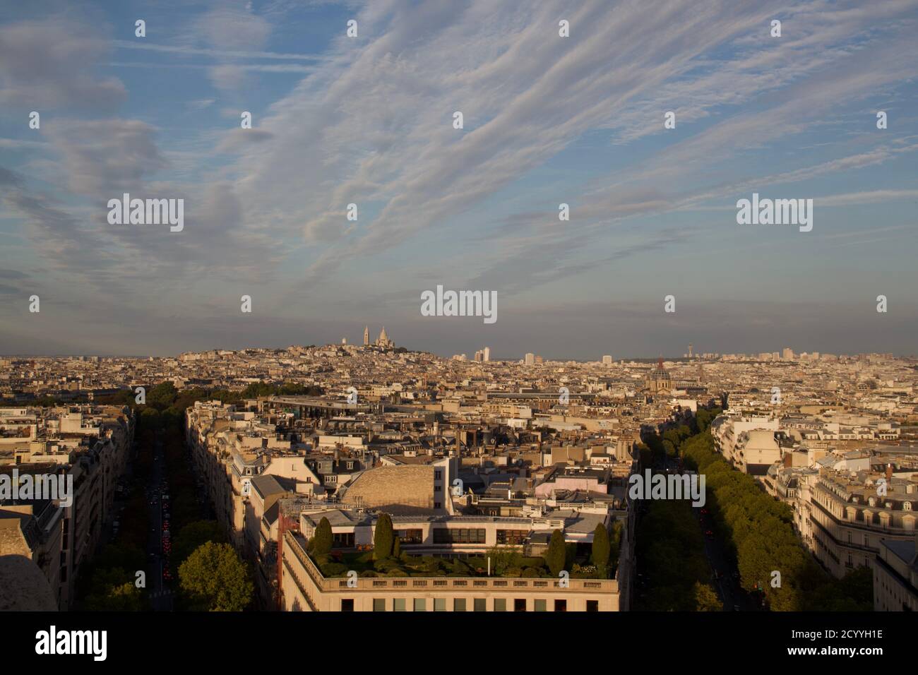 Aussicht auf Paris Stockfoto