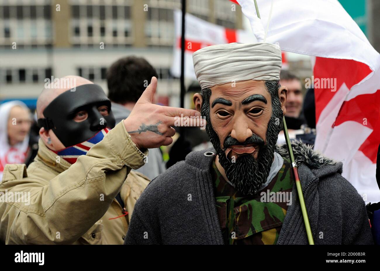 Osama Bin Laden Mask Stockfotos und -bilder Kaufen - Alamy