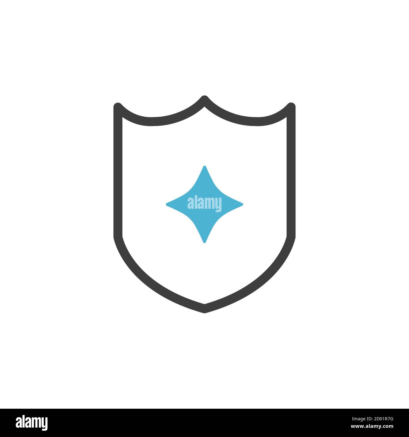 Schild-Symbol in trendy flachen Stil isoliert auf weißem Hintergrund. Schild Symbol für Ihre Website-Design, Logo, App, UI. Vektorgrafik, EPS10. Stock Vektor