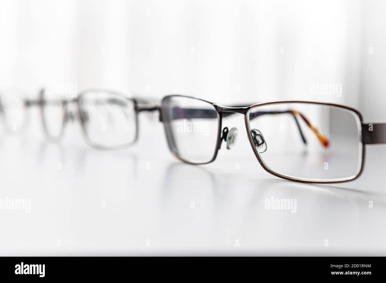 Verschreibungspflichtige Brillen. Stockfoto
