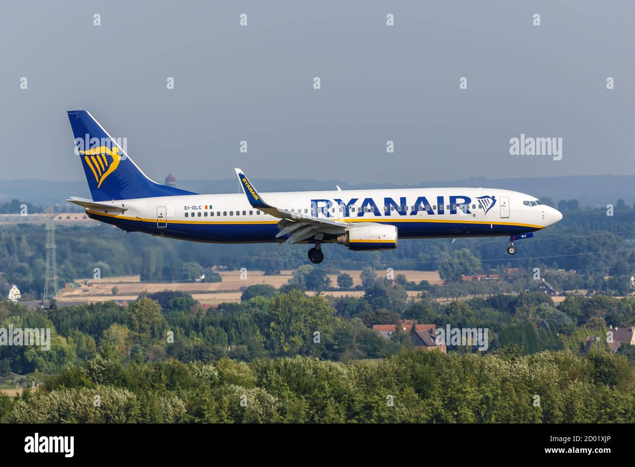 Dortmund, Deutschland - 10. August 2020: Ryanair Boeing 737-800 Flugzeug am Flughafen Dortmund in Deutschland. Boeing ist ein amerikanischer Flugzeughersteller headq Stockfoto