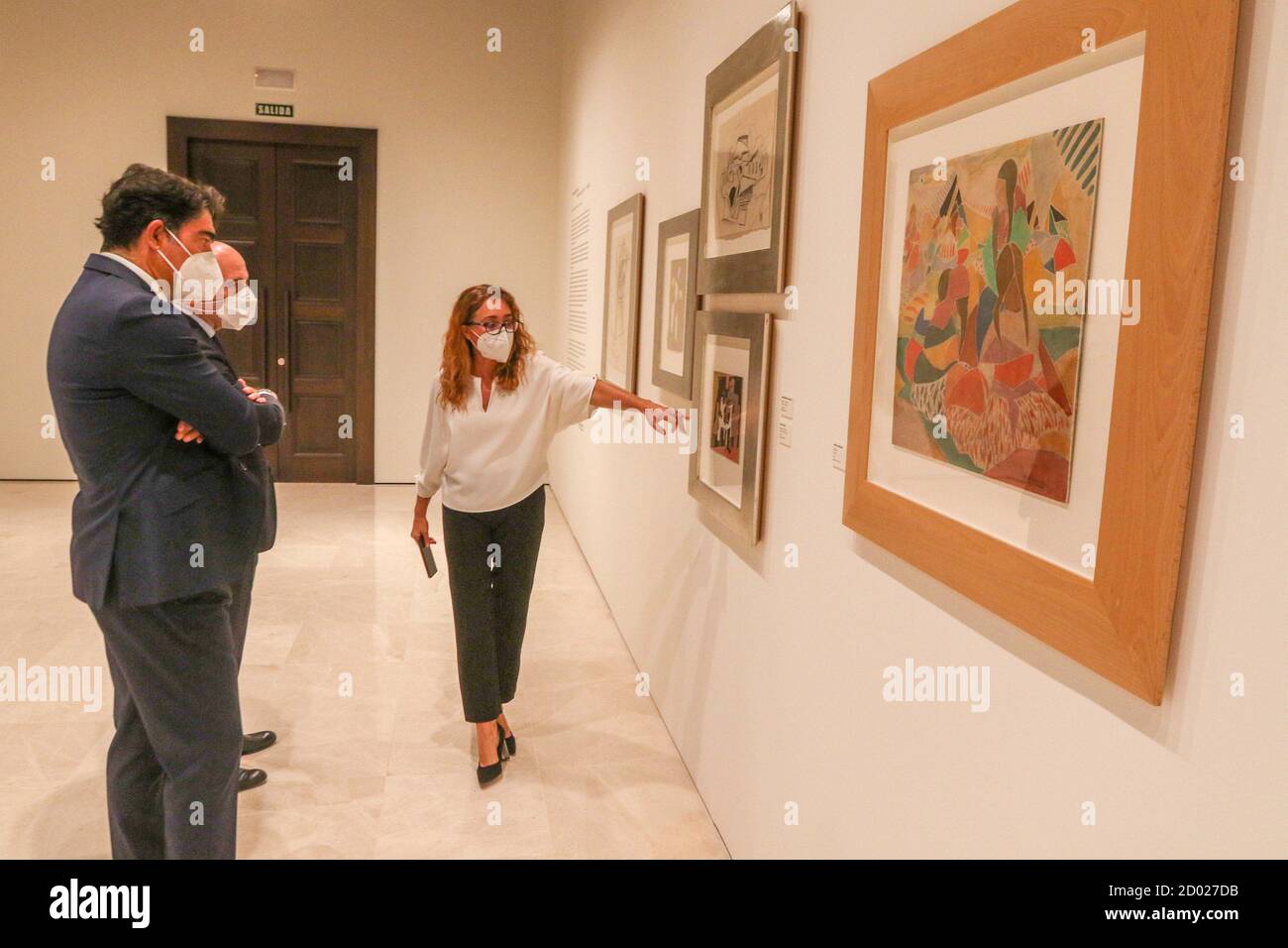 2. Oktober 2020: 2. Oktober 2020 (Malaga) Einweihung der Wechselausstellung 'Vanguardia dibujada' im Museo Carmen Thyssen in Malaga mit den Künstlern Manuel Ãngeles Ortiz, Alexander Archipenko, Rafael Barradas, Francisco Bores, José Caballero, Salvador DalÃ-, Sonia Delaunay, 'scar DomÃ-nguez, Lyonel Feininger, Luis FernÃ¡ndez, Albert Gleizes, Julio GonzÃ¡lez, Ismael GonzÃ¡lez de la Serna, Juan Gris, George Grosz, Manolo Hugué, André Lhote, Maruja Mallo, Henri Matisse, Joan MirÃ³, LÃ¡szlÃ³ Moholy-Nagy, BenjamÃ-n Palencia, Francis Picabia, Pablo Picasso, JoaquÃ-n Torres-GarcÃ-a, Re Stockfoto