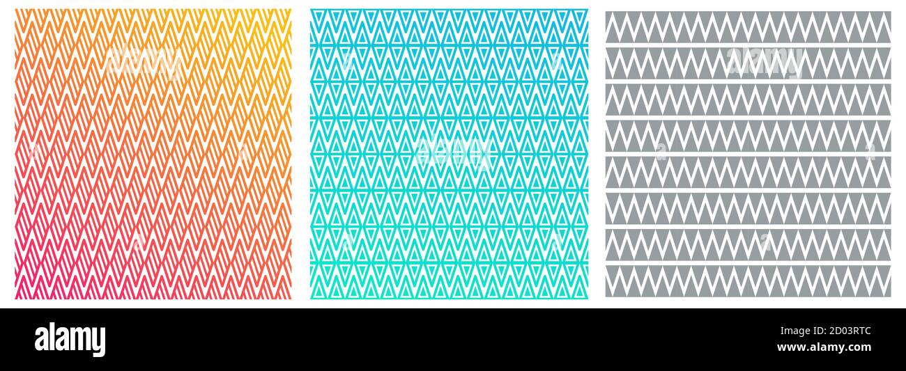 Geometrie nahtloses Rastermuster auf weißem Hintergrund. Einfaches geometrisches Motiv für Stoff, Geschenkpapier, Cover-Design Stock Vektor