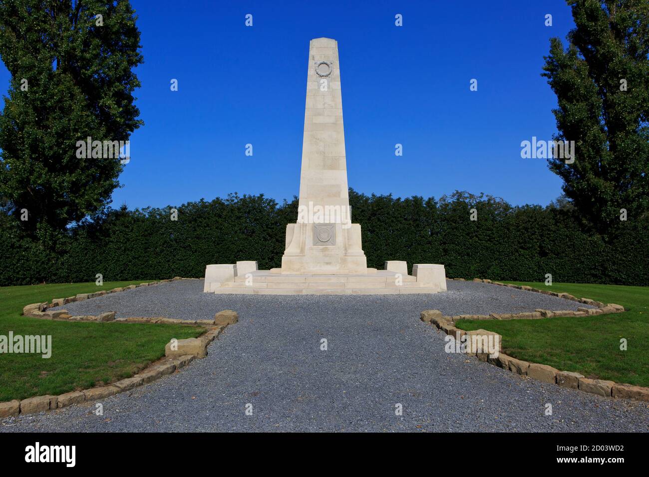 Neuseeland Gedenkstätte für die Soldaten, die während der Schlacht von Broodseinde am 4. Oktober 1917 in Zonnebeke, Belgien, starben Stockfoto