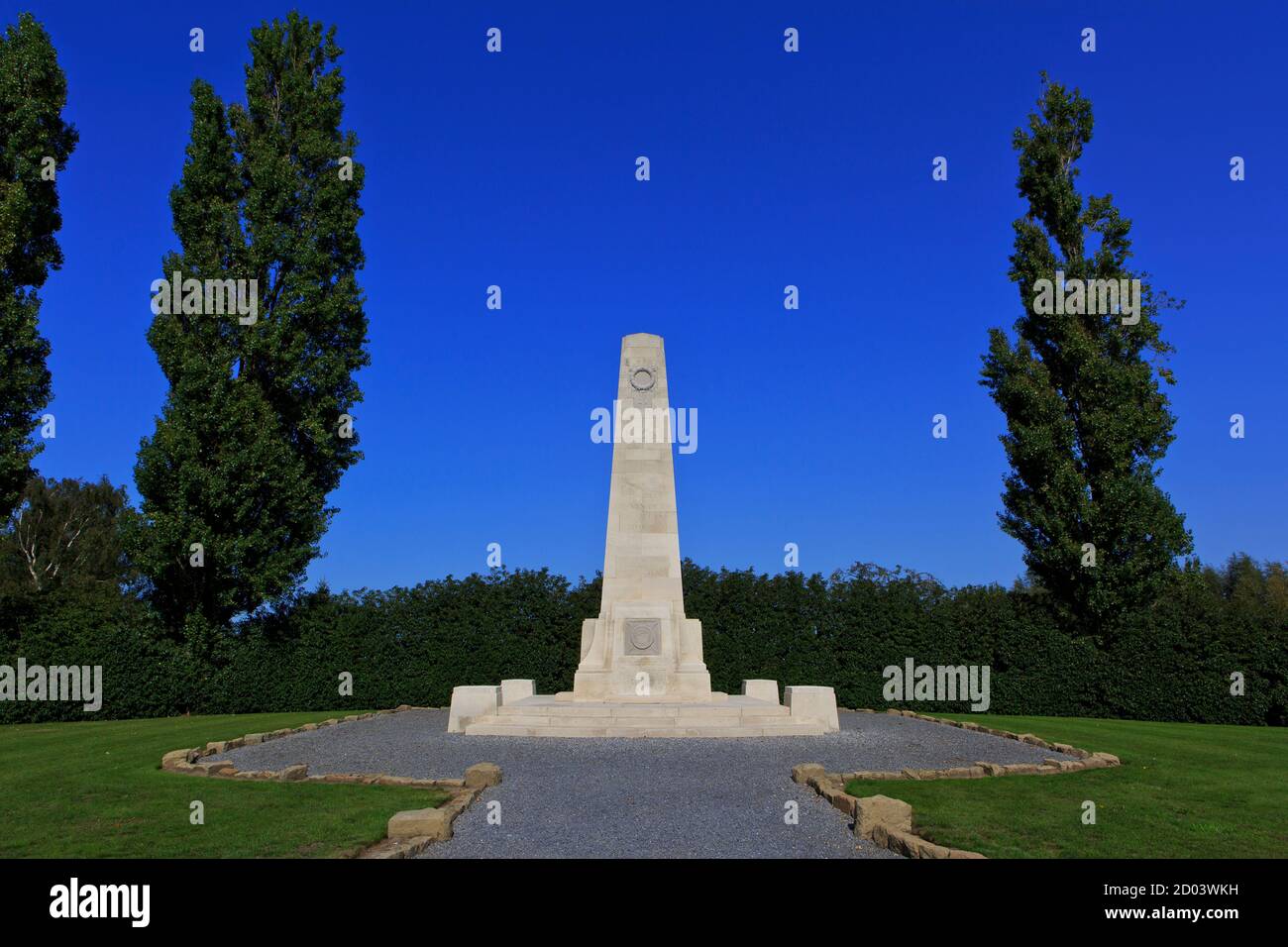 Neuseeland Gedenkstätte für die Soldaten, die während der Schlacht von Broodseinde am 4. Oktober 1917 in Zonnebeke, Belgien, starben Stockfoto