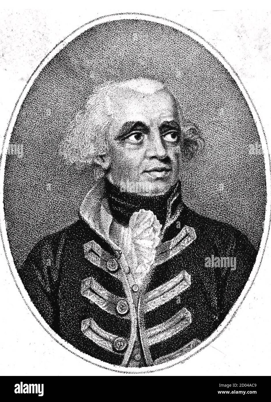RICHARD HOWE, 1. Earl Howe (1726-1799) britischer Marineoffizier Stockfoto