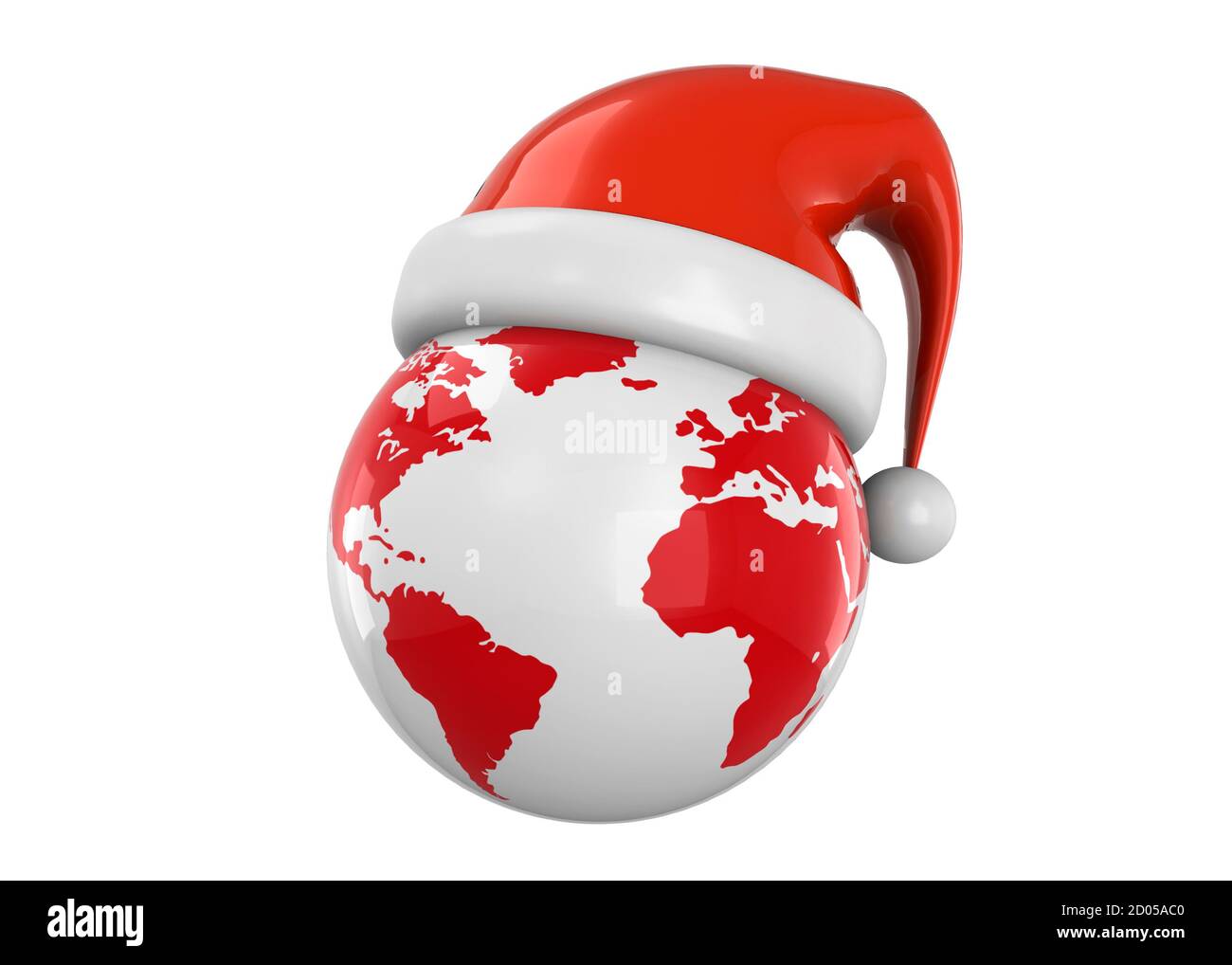 Weihnachtswelt - 3d Stockfoto