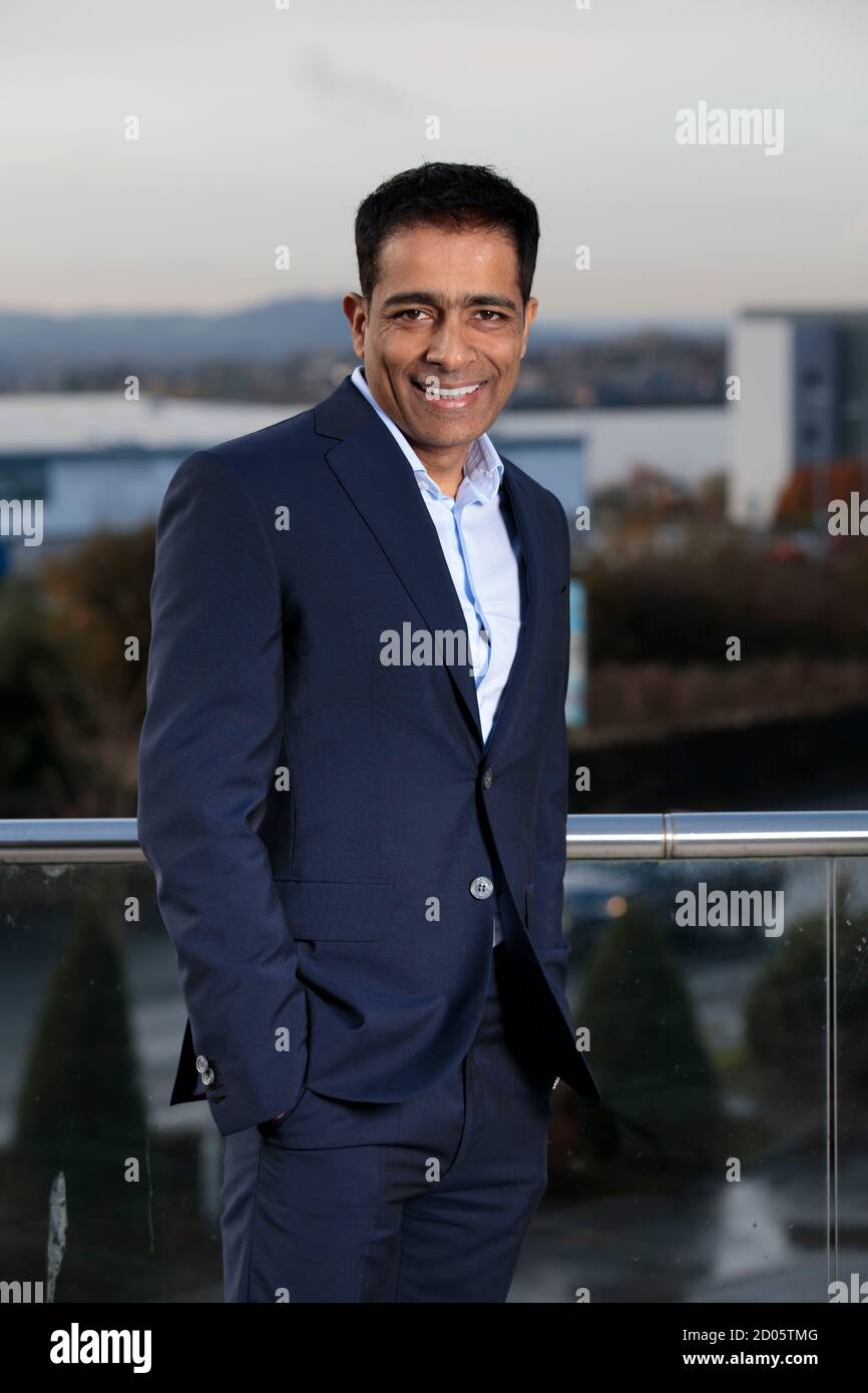 Bild zeigt EG-Mitgründer Mohsin Issa in Blackburn 13. Nov 2019. (Foto/Jon Super 07974 356-333) Stockfoto