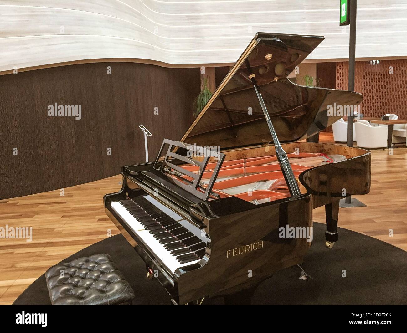 Aufrechte klassisches Klavier. Stockfoto
