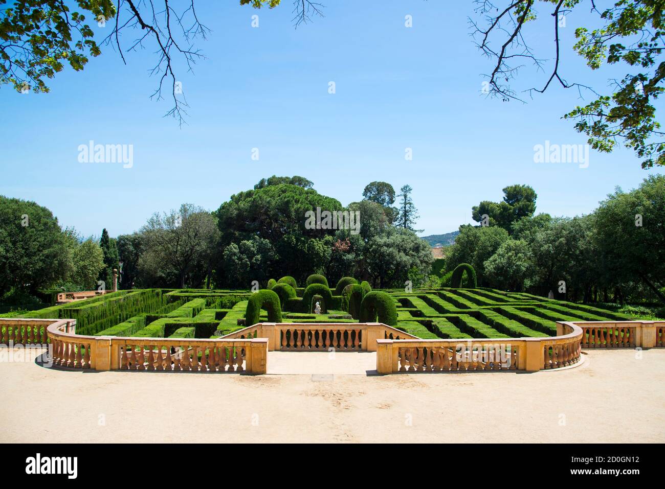 Der Parc del Laberint d'Horta, Barcelona Stockfoto