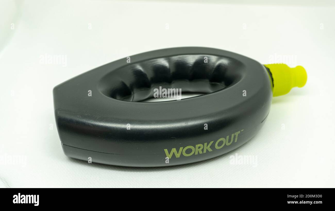 Ergonomisch geformte Flasche für den Sport Stockfoto