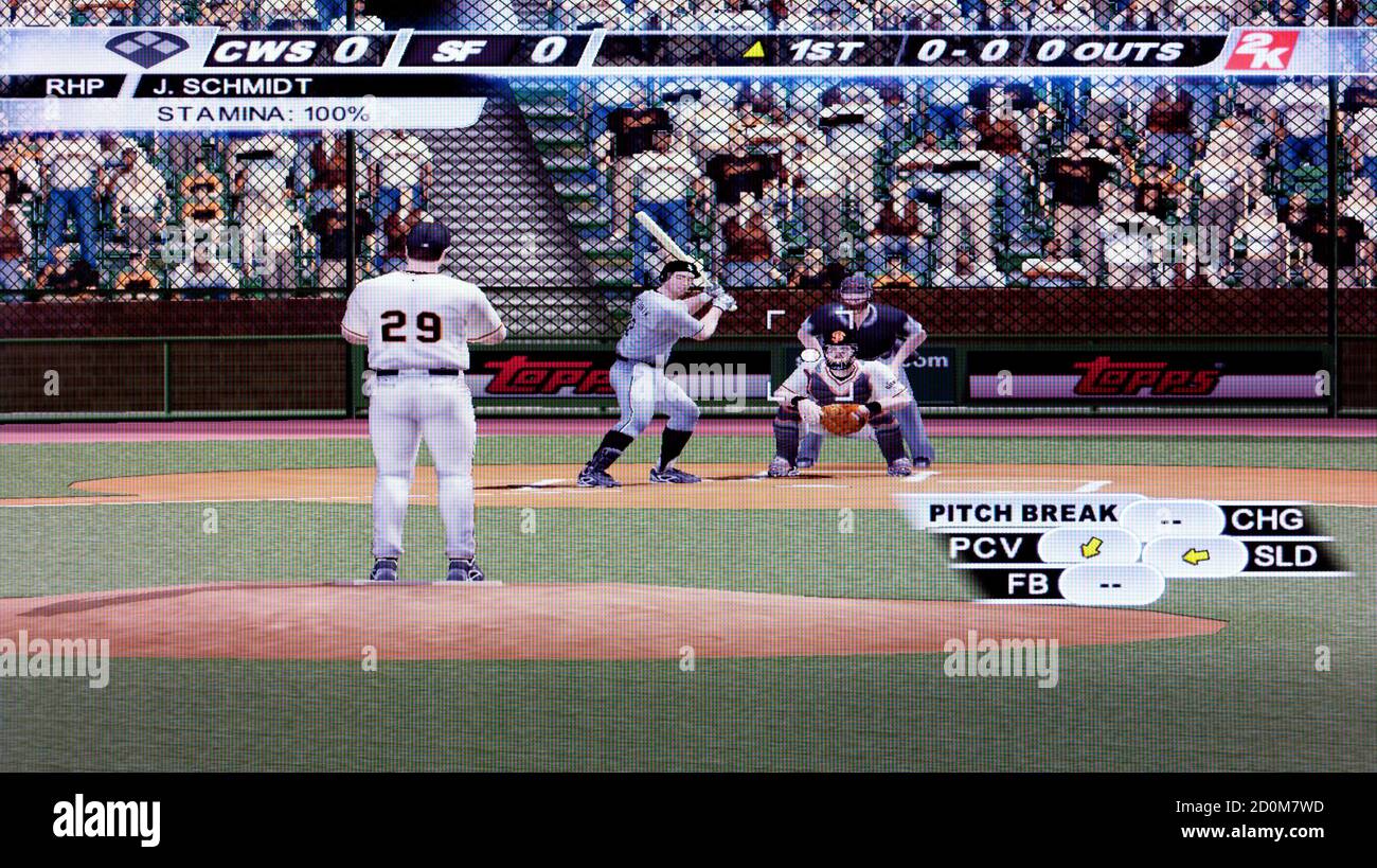 Major League Baseball 2K6 – Sony PlayStation 2 PS2 – Nur für redaktionelle Zwecke Stockfoto