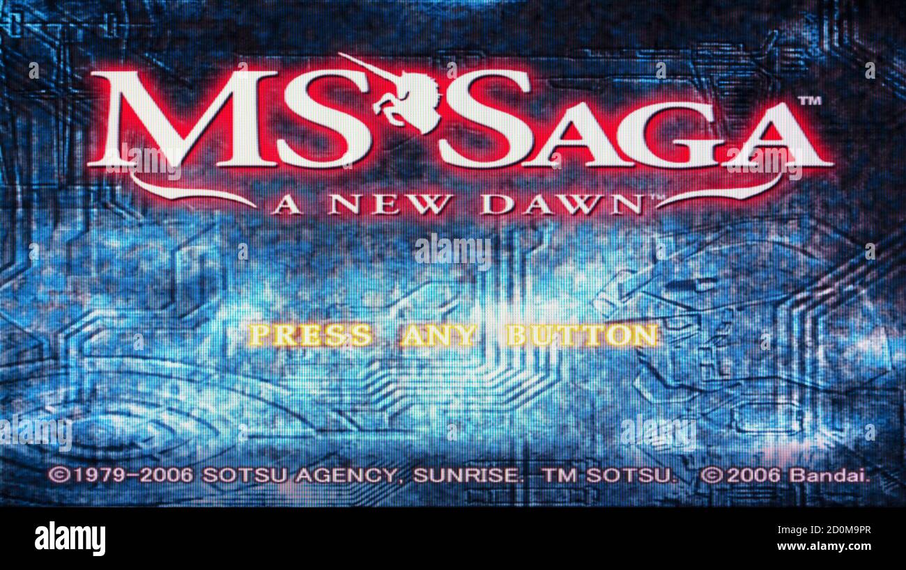 MS Saga A New Dawn – Sony PlayStation 2 PS2 - nur für redaktionelle Zwecke Stockfoto