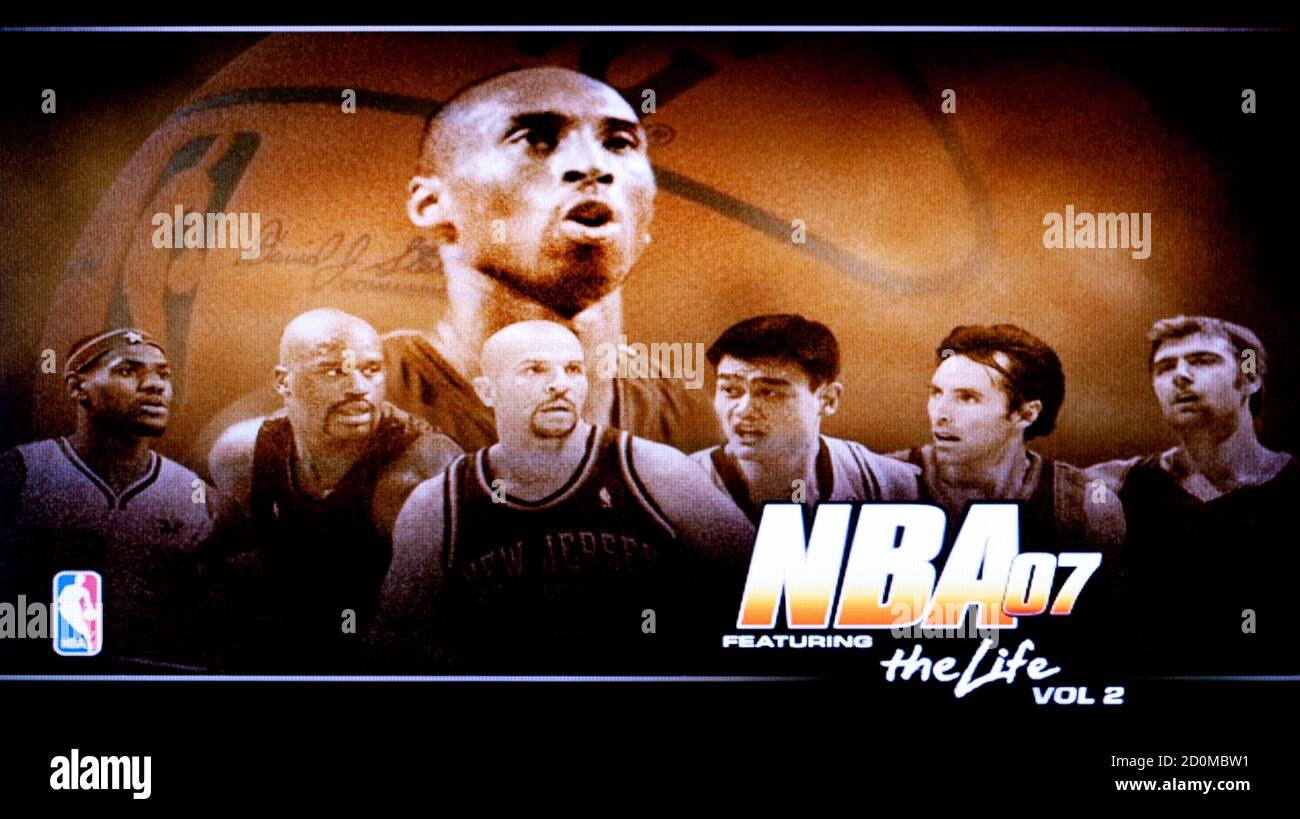 NBA 07 – Sony PlayStation 2 PS2 – redaktionelle Verwendung Nur Stockfoto