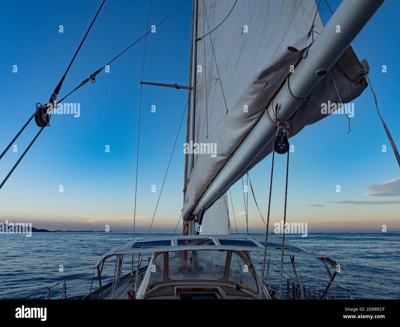 Saint-Vincent und die Grenadinen Archipel von Inseln umgeben von türkisfarbenen WasserenUm diesen Archipel zu besuchen, sind Kreuzfahrten von Martinique aus möglich Stockfoto
