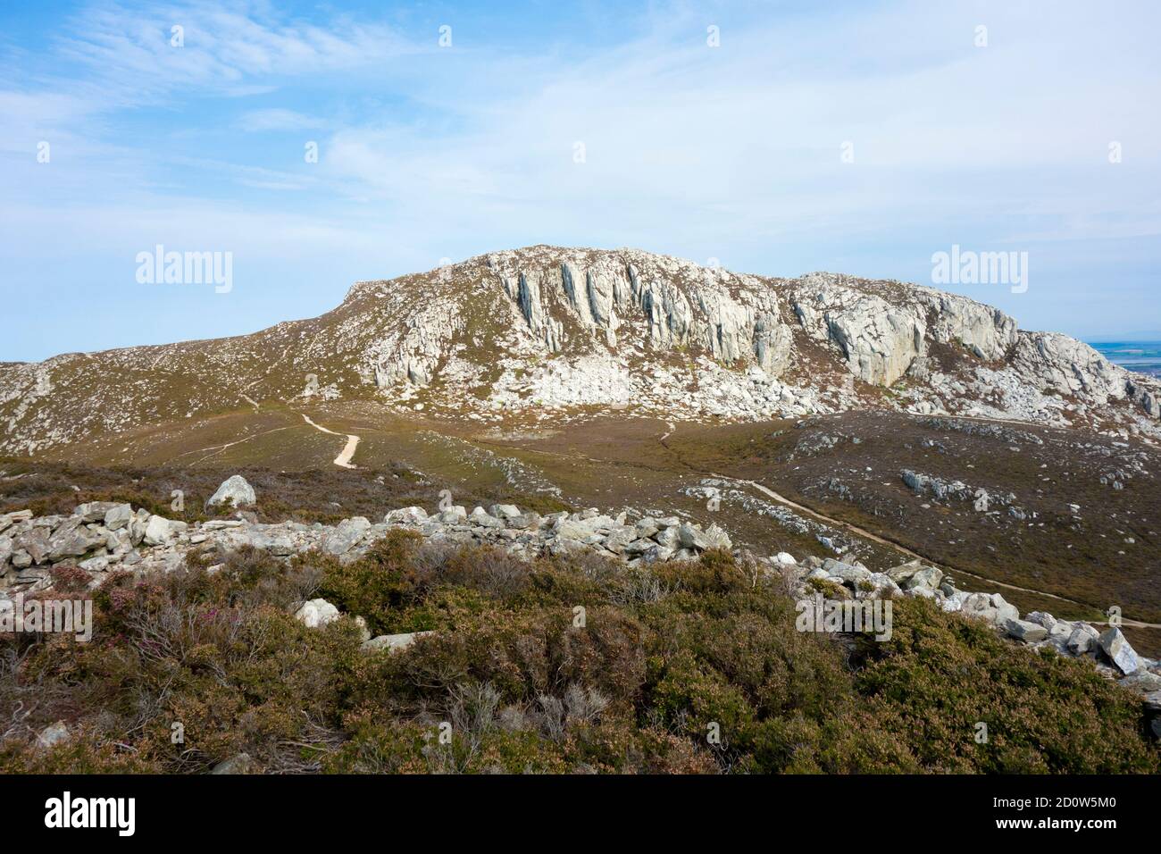 Holy Mountain auf Holy Island Anglesey North wales Stockfoto