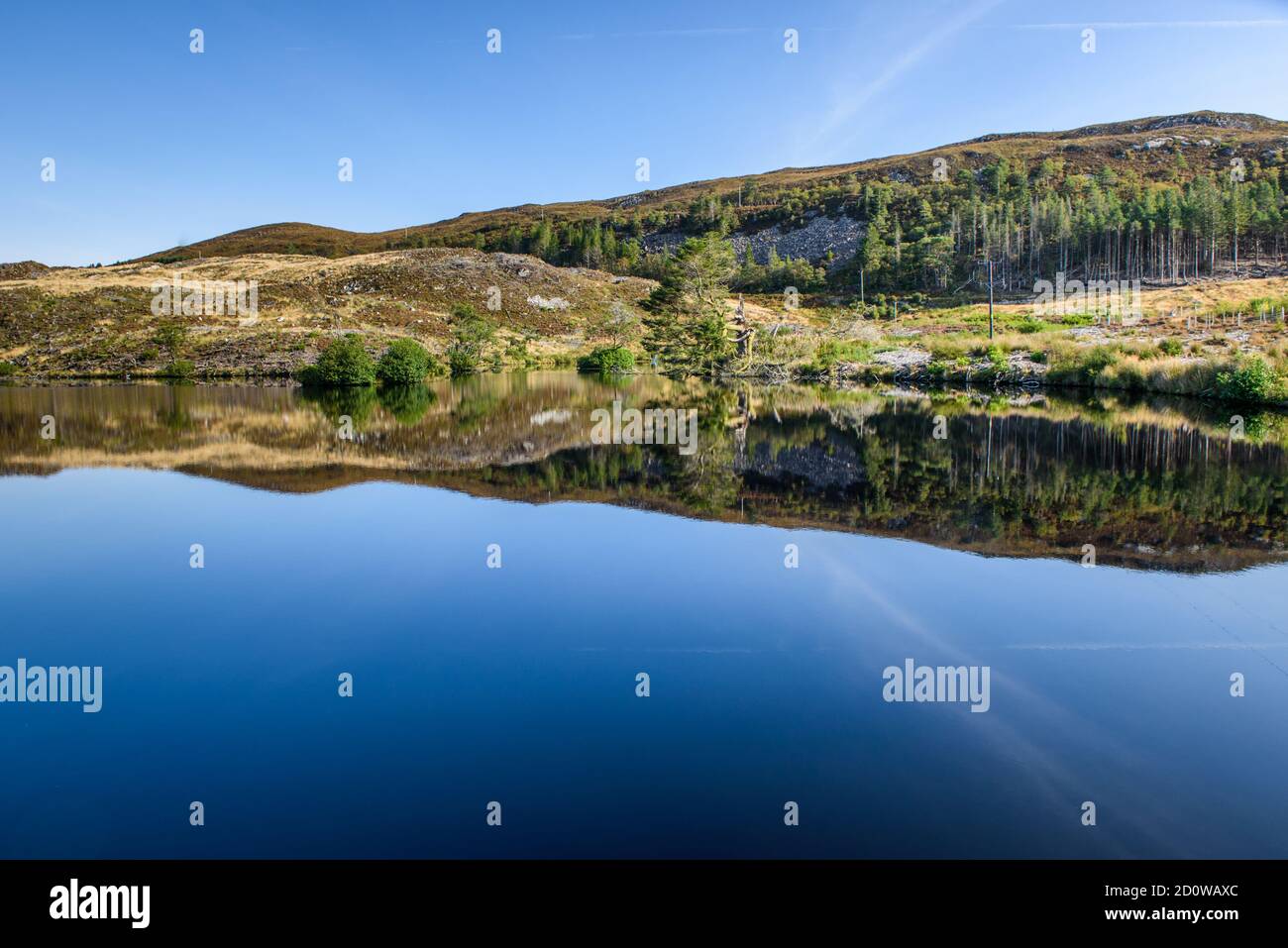 Loch na Muilneadh, The Mill Loch, auf Raasay Schottland Stockfoto