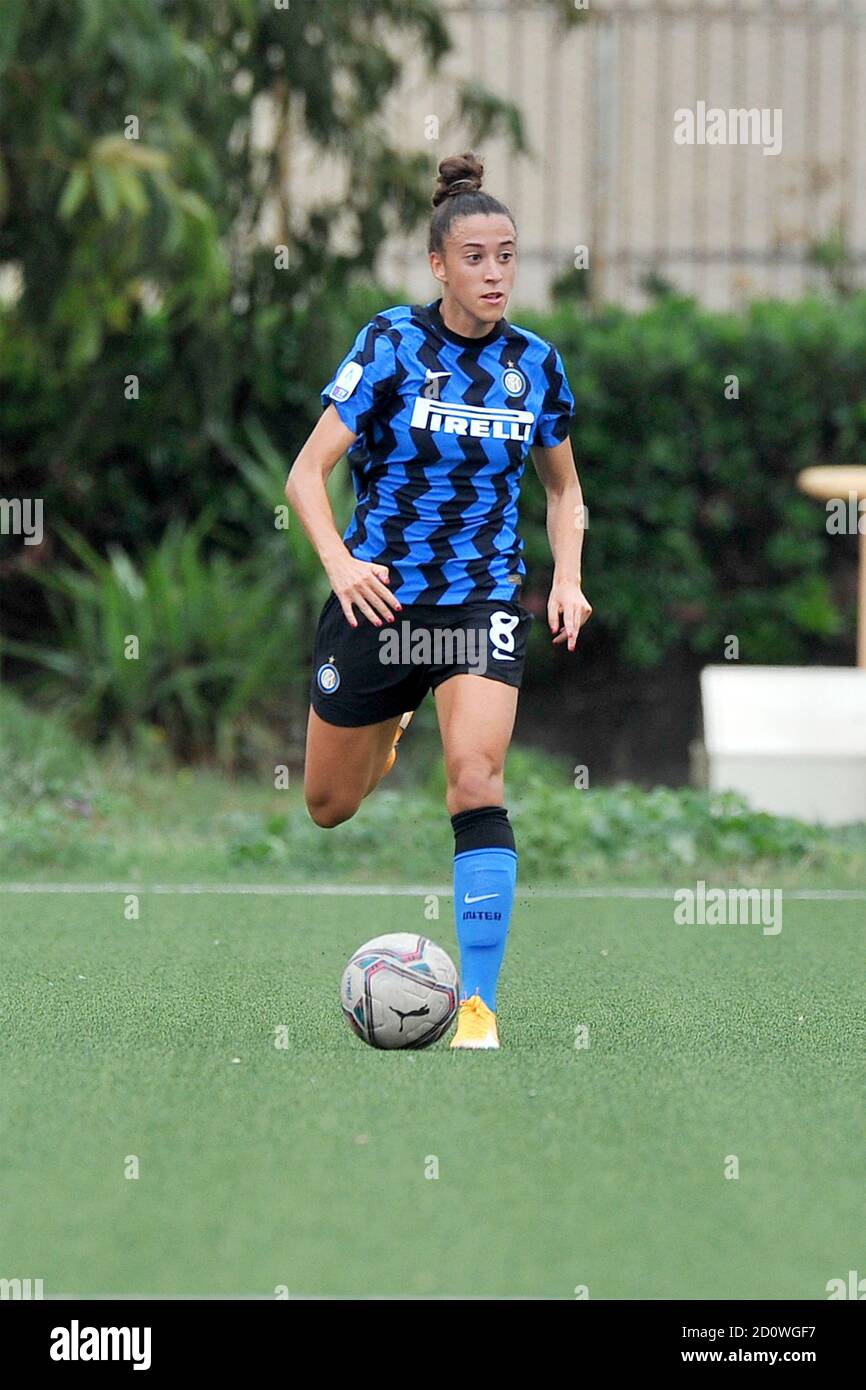 Neapel, Italien. Oktober 2020. Martina Brustia Inter Spieler, während der Spiele der italienischen Serie A Frauen Fußball-Meisterschaft zwischen Napoli vs Inter, Endergebnis 1-1, Spiel im Caduti Di Brema Stadion in Neapel, Italien, 03 Oktober, 2020 gespielt. (Foto von Vincenzo Izzo/Sipa USA) Quelle: SIPA USA/Alamy Live News Stockfoto