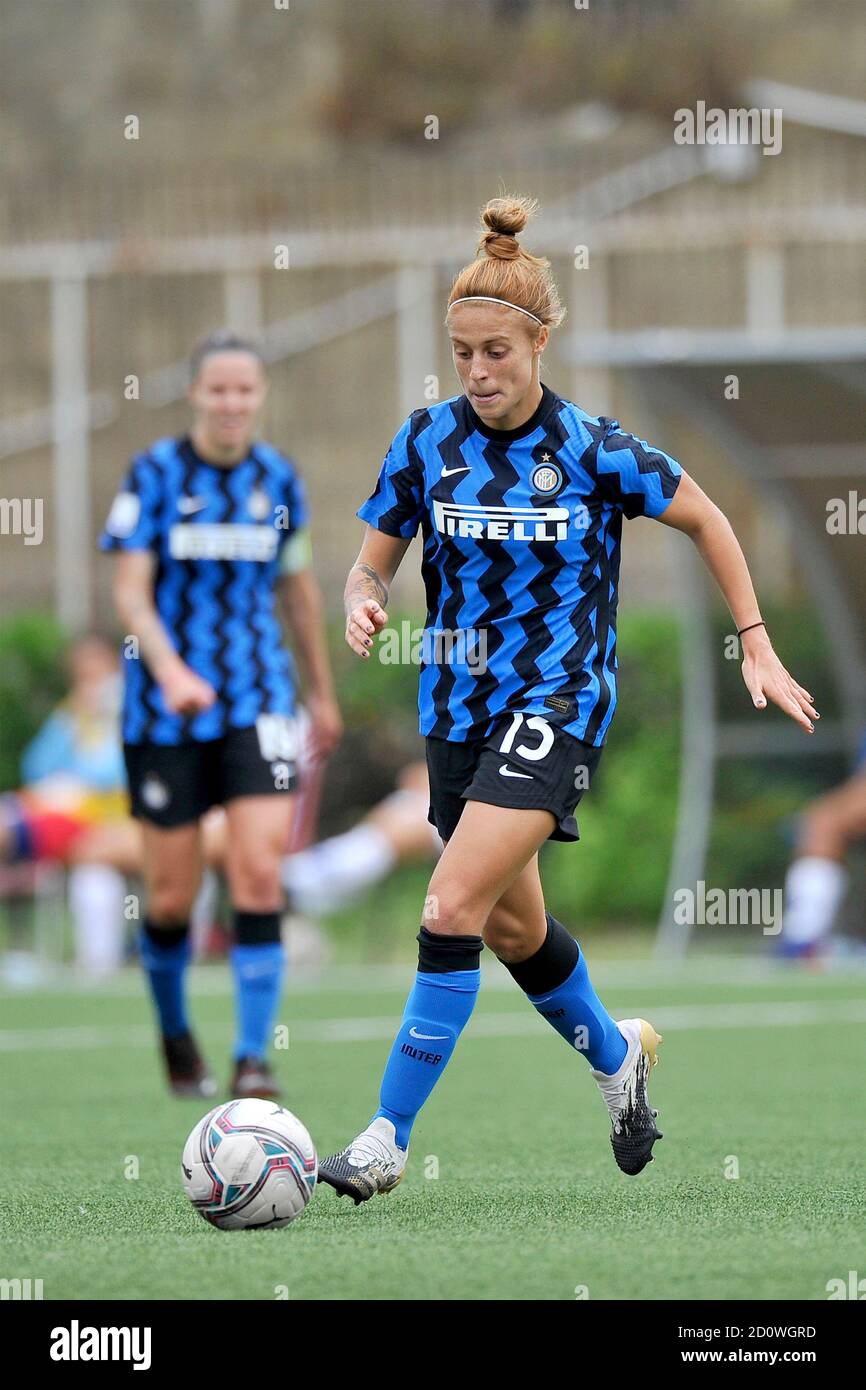 Neapel, Italien. Oktober 2020. Beatrice Merlo Inter Spieler, während der Spiele der italienischen Serie A Frauen Fußball-Meisterschaft zwischen Napoli vs Inter, Endergebnis 1-1, Spiel im Caduti Di Brema Stadion in Neapel, Italien, 03 Oktober, 2020 gespielt. (Foto von Vincenzo Izzo/Sipa USA) Quelle: SIPA USA/Alamy Live News Stockfoto