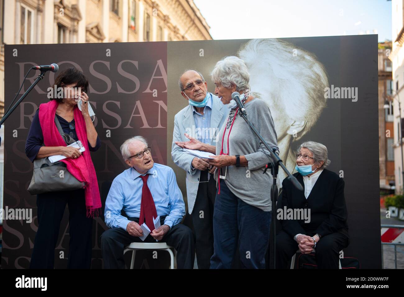 Rom, 24/09/2020: Abschied von Rossana Rossana, Piazza SS Apostoli. © Andrea Sabbadini Stockfoto