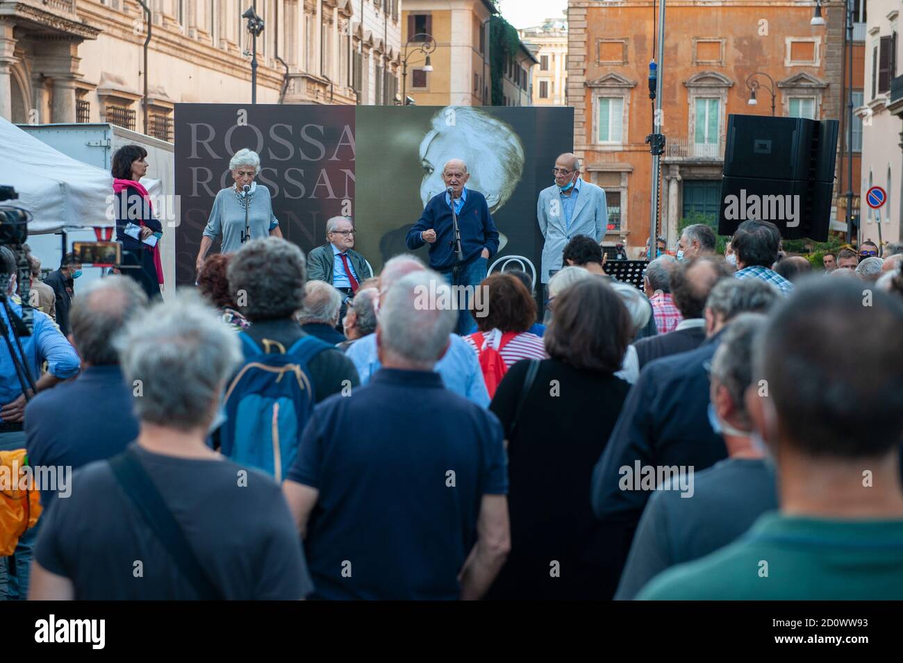 Rom, 24/09/2020: Abschied von Rossana Rossana, Piazza SS Apostoli. © Andrea Sabbadini Stockfoto