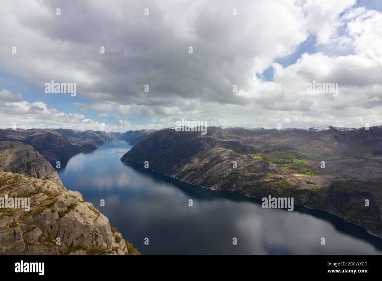 Blick Vom Pulpit Rock, Norwegen Stockfoto