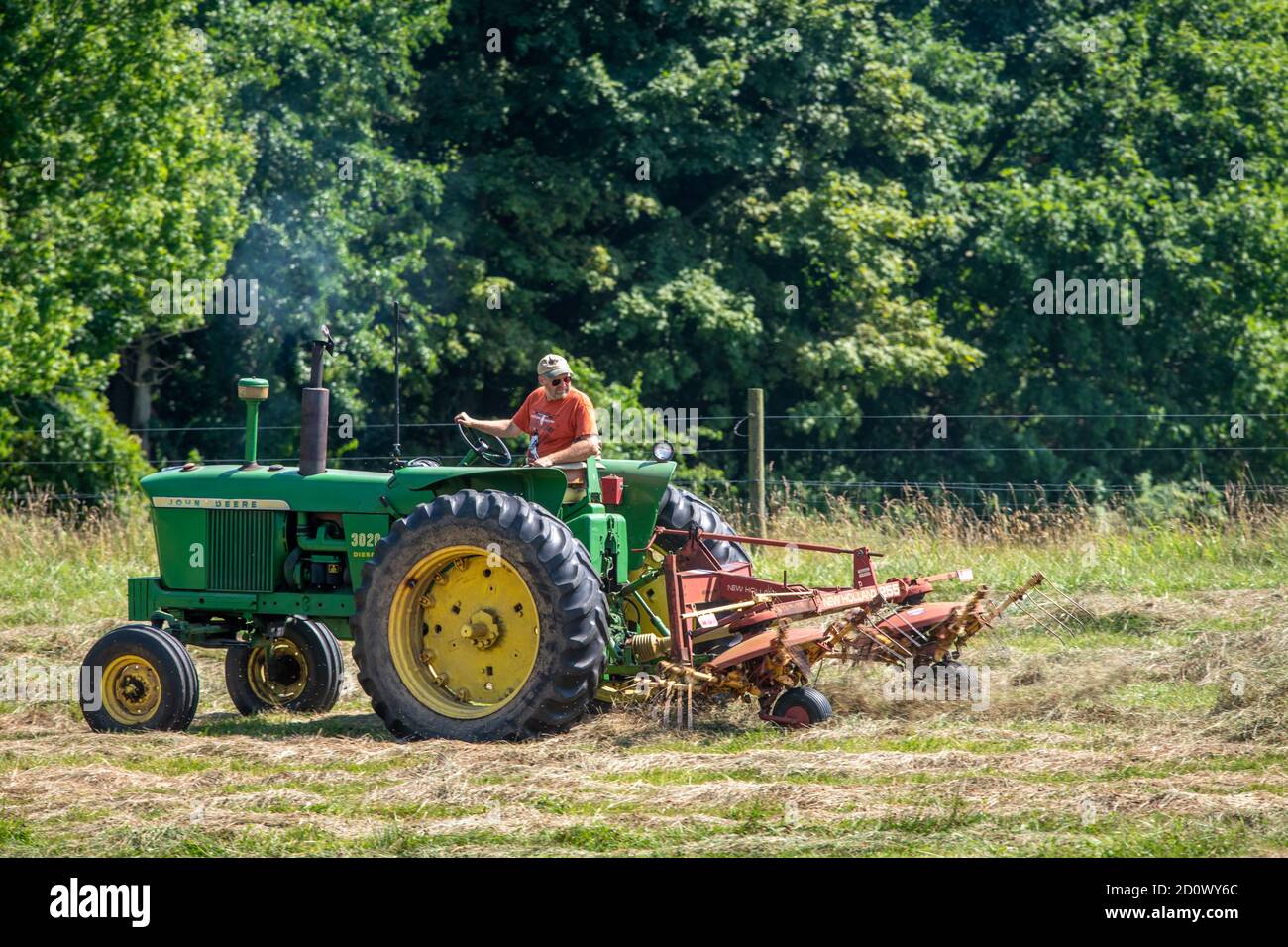 Wuffle Hay im Feld Stockfoto