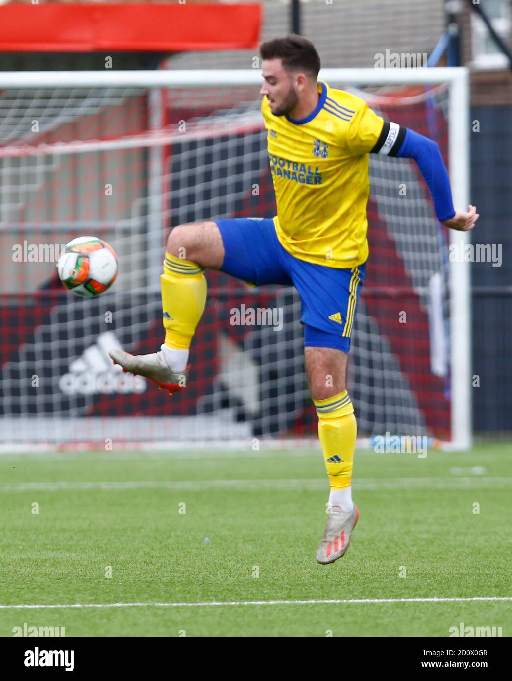 PITSEA, ENGLAND - OKTOBER 03: Ross Gleed von Hashtag United während FA Cup Qualifying - zweite Runde zwischen Hashtag United und Braintree Town im Len Salmon Stadium, Bowers und Pitsea FC, Pitsea, UK am 03.Oktober 2020 Credit: Action Foto Sport/Alamy Live News Stockfoto