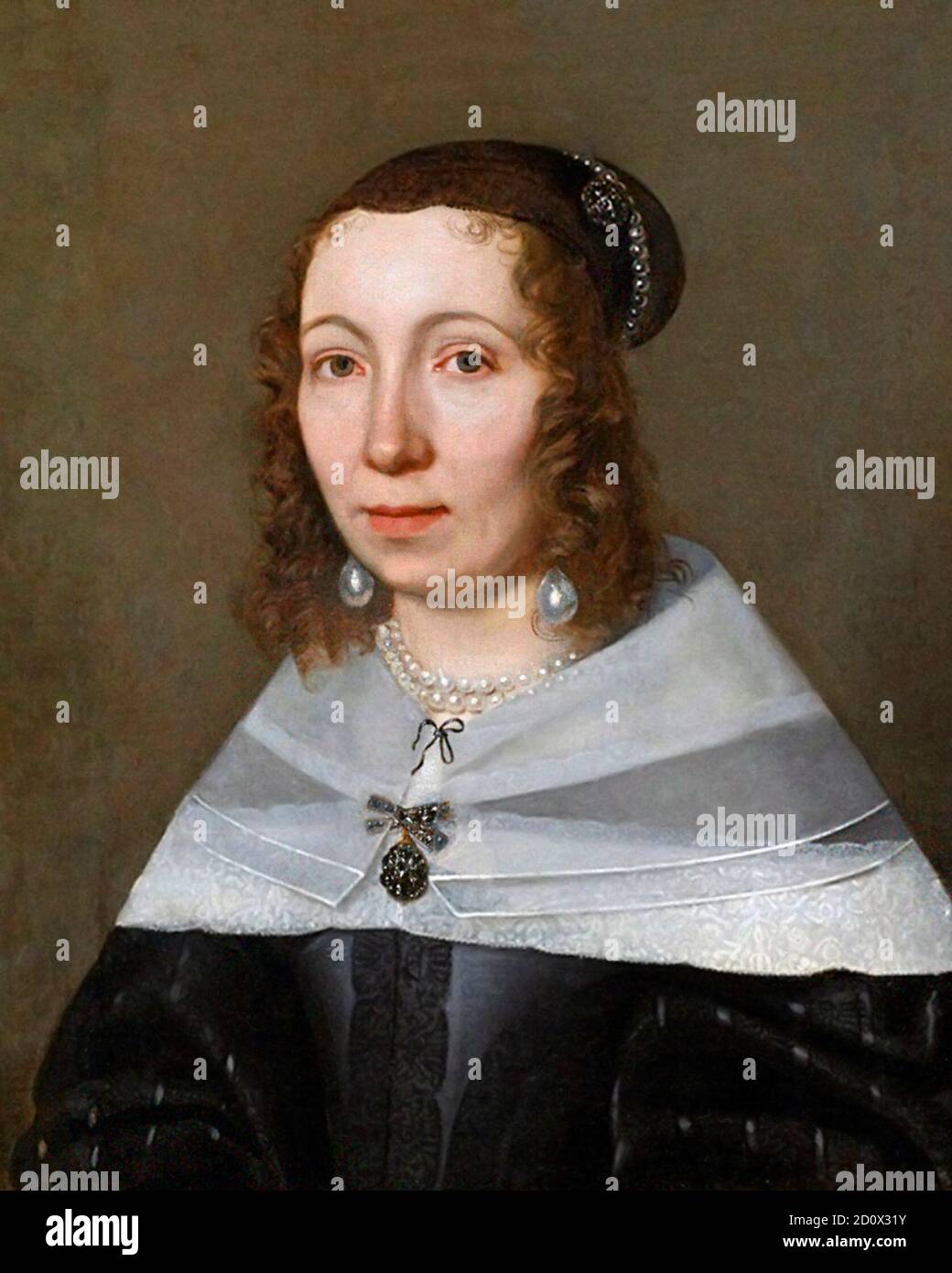 Maria Sibylla Merian. Porträt der in Deutschland geborenen Naturforscherin Maria Sibylla Merian (1647-1717) von Jacob Marrel, 1679 Stockfoto