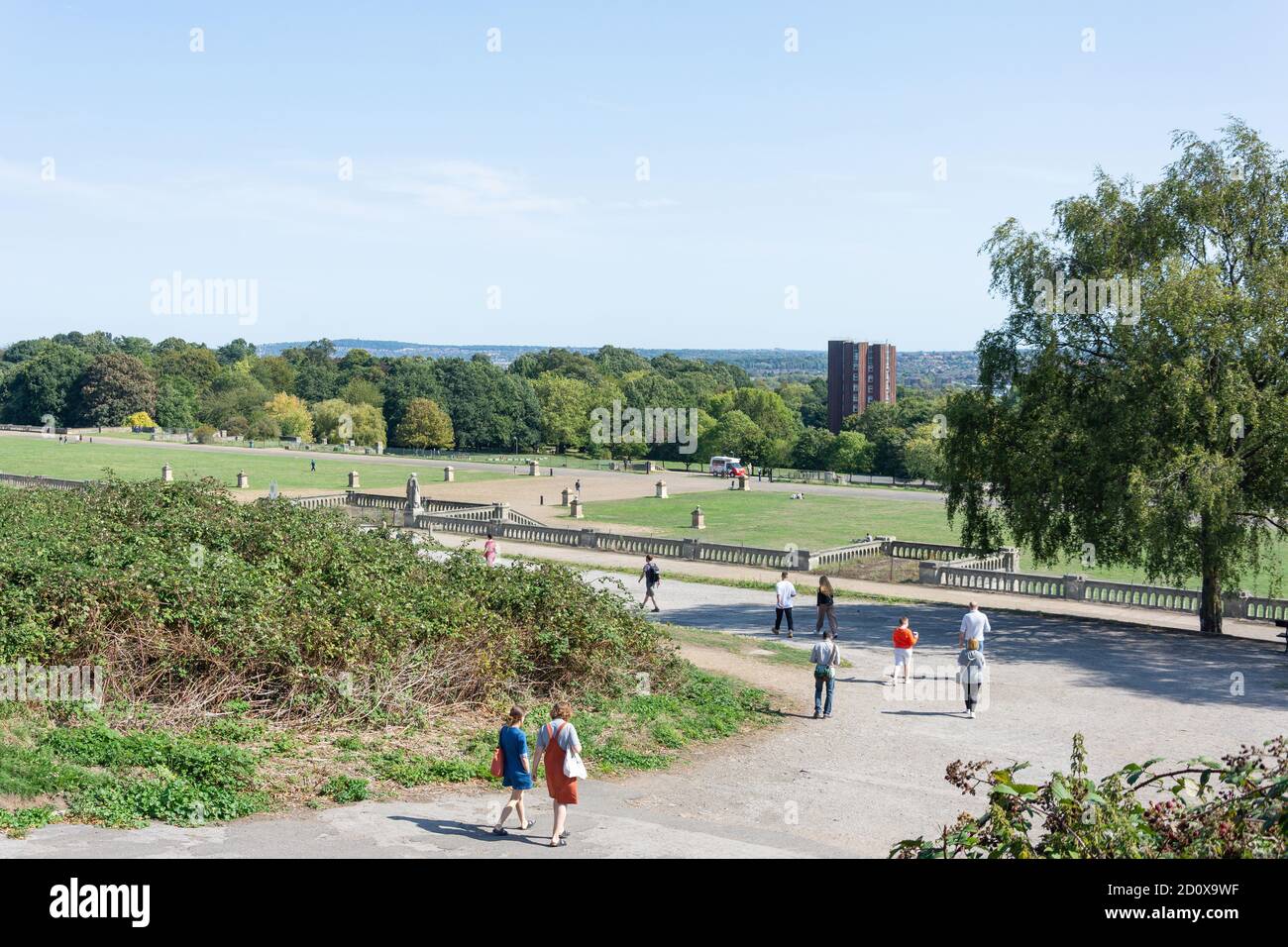 Die italienischen Terrassen im Crystal Palace Park, Crystal Palace, London Borough of Bromley, Greater London, England, Vereinigtes Königreich Stockfoto