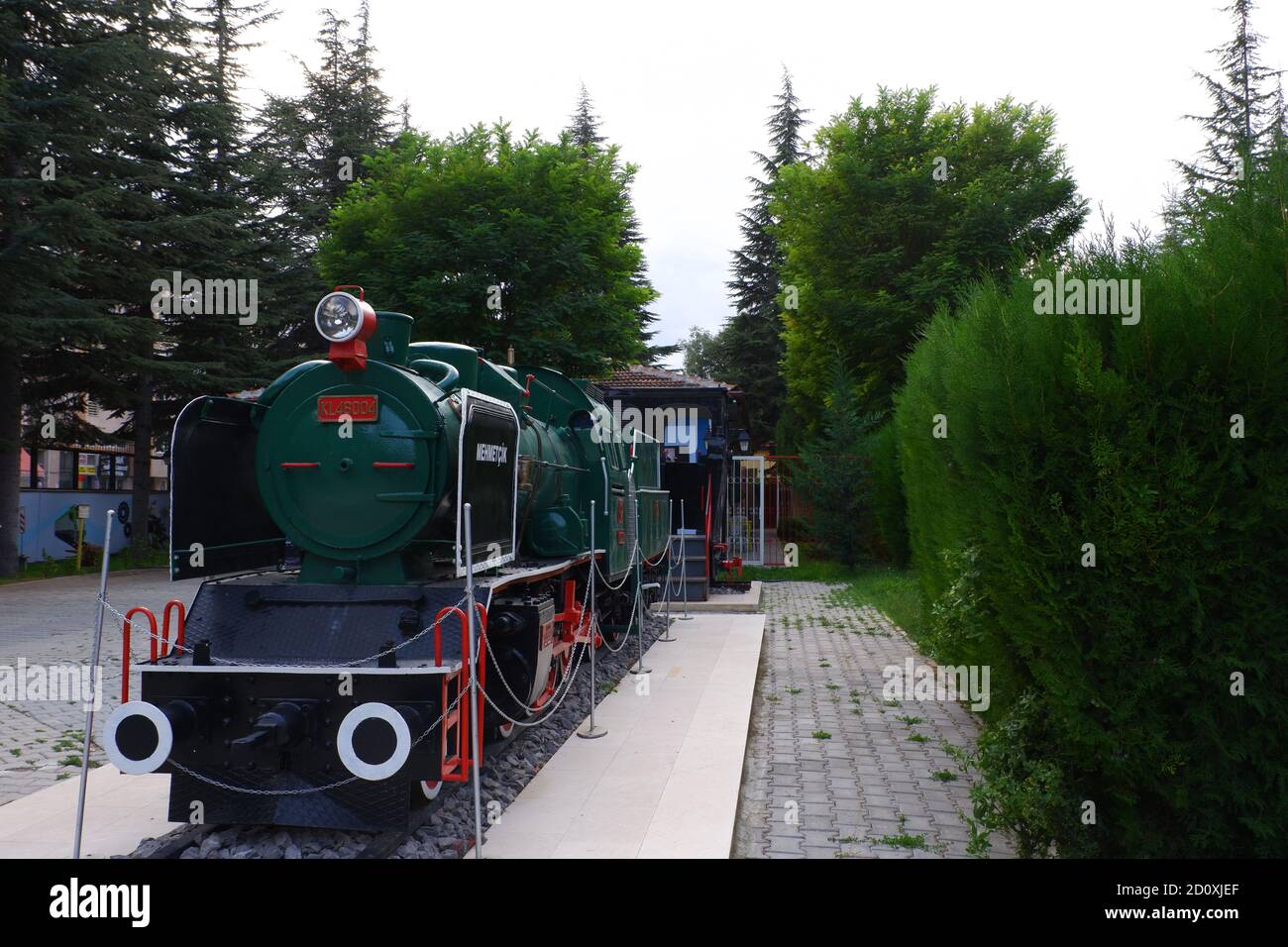 Mehmetcik Train (Zug für Soldatentransport) Im türkischen Eisenbahnmuseum Stockfoto